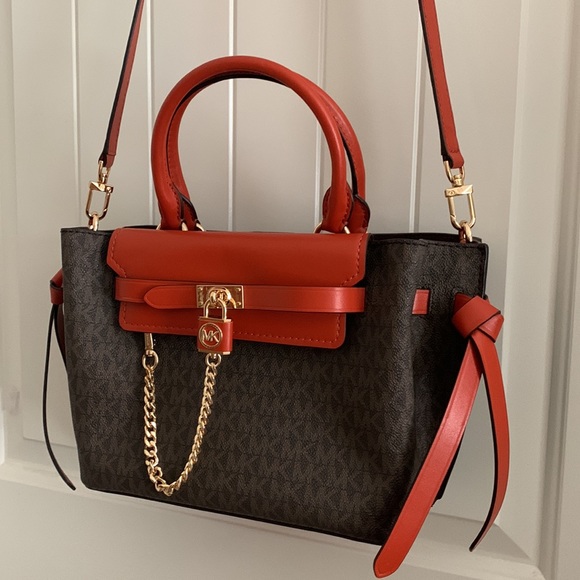 Michael Michael Kors Hamilton Legacy Small Logo Belted Satchel - Picture 14 of 16